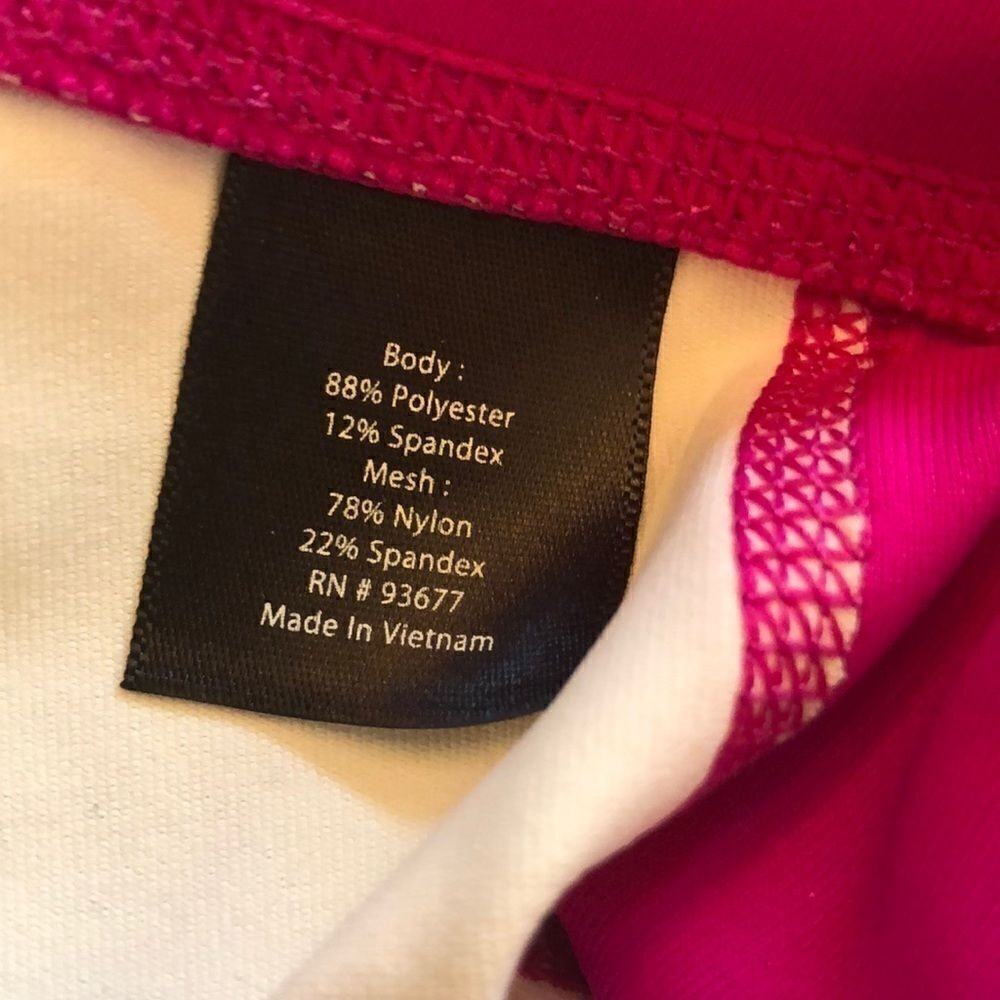 Xersion bright pink fun mesh calf capris fitness - Picture 4 of 6